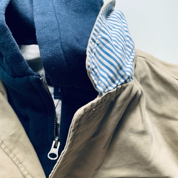 GAP KIDS faux-hoodie cotton jacket size M/8 - Picture 3 of 16